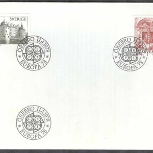 Sverige – FDC 1978-04-11 – Europa CEPT 1978 Byggnader, 2 kpl