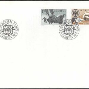 Sverige – FDC 1979-05-07 – Europa CEPT 1979 Posthistoria, 2 kpl