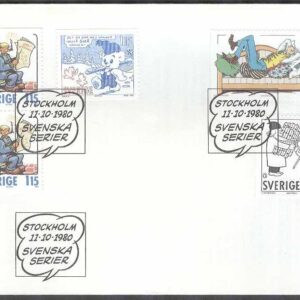 Sverige – FDC 1980-10-11 – Svenska serier, 5 kpl