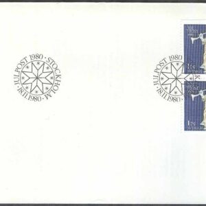 Sverige – FDC 1980-11-18 – Julpost 1980, par kpl