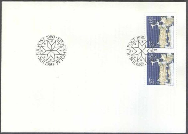 Sverige - FDC 1980-11-18 - Julpost 1980, par kpl
