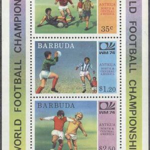 Barbuda – M BL   8 VM i Fotboll i Västtyskland 1974 I, Block **