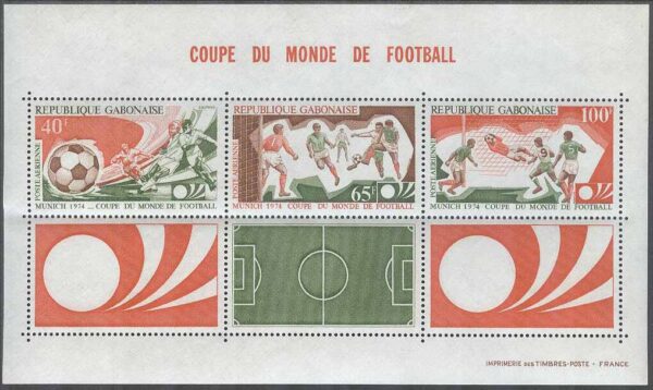 Gabon - M BL  27 VM i Fotboll i Västtyskland 1974, Block **