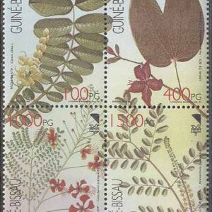 Guinea-Bissau – M 1166-1169 Blommor & Växter, 4-Block kpl **