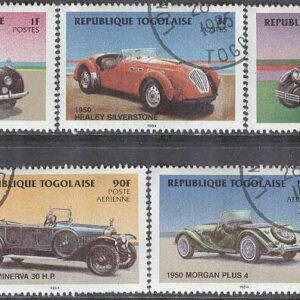 Togo – M 1792, 1794-1799 Gamla Bilar bla Bristol 400 1947, 7 olika