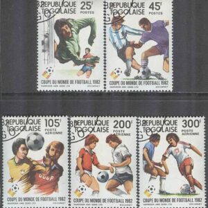 Togo – M 1613-1617 VM i Fotboll i Spanien 1982, 5 kpl