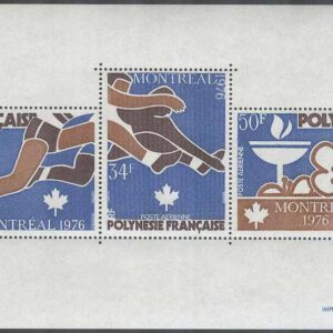 Franska Polynesien – M BL   3 OS i Montreal 1976 bla Löpning, Block **