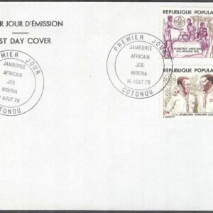 Benin – FDC 1976-08-16 – Scouting – Afrikansk Träff 1976, 2 kpl