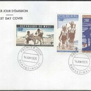 Mali – FDC 1976-06-14 – Scouting – 1:a Afrikanska Träffen 1976, 3 kpl