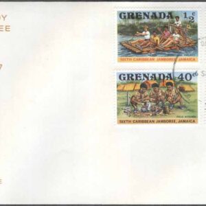 Grenada – FDC 1977-09-06 – Scouting – Karibiska Träffen 1977, 7 kpl