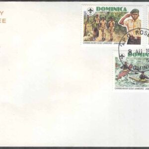 Dominica – FDC 1977-08-08 – Scouting – Karibiska Träffen 1977, 6 kpl