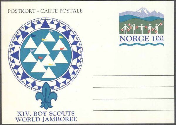 Norge - Postkort - XIV. Boy Scouts World Jamboree