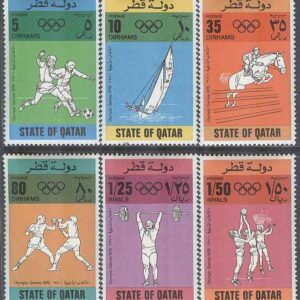 Qatar – M  691-696 OS i Montreal 1976 bla Fotboll & Basket, 6 kpl **