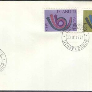 Island – FDC 1973-04-30 – Europa CEPT 1973, 2 kpl