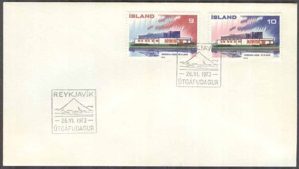 Island - FDC 1973-06-26 - Norden III - Nordens Hus - Reykjavik, 2 kpl