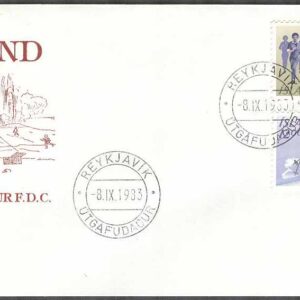 Island – FDC 1983-09-08 – Idrott & Friluftsliv, 2 kpl Vinjett 4