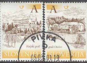 Slovenien – M  316-317 Borgar & Slott i Slovenien, 2 olika