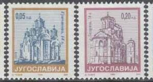 Jugoslavien – M 2670-2673 IA Kloster bla Gra∑anica, 4 kpl **
