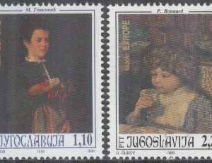 Jugoslavien – M 2736-2737 Europeisk Barnträff – Freda Europa, 2 kpl **