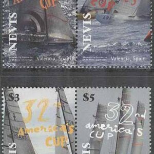 Nevis – M 2269-2272 Segelregattan America’s Cup 2007, 2 st par kpl **