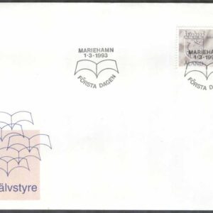 Åland – FDC 1993-03-01 – Ny självstyrelselag, 1 kpl Vinjett 1