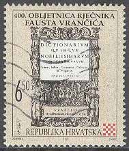Kroatien – M  351 Ordbok av Faust Vran∑i∂ 400 år, märke
