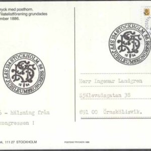 Stockholm 19/4-86 SFF Jubileumskongress