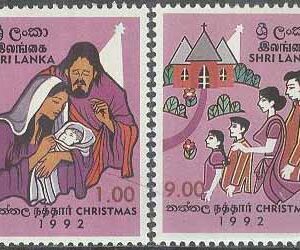 Sri Lanka – M 1008-1009 Jul 1992 bla Den Heliga Familjen, 2 kpl **
