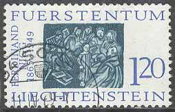 Liechtenstein – M  457 Ferdinand Nigg 100 år – Grafiker, 1,20 Rp stpl