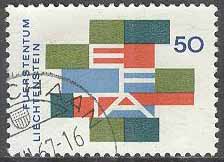 Liechtenstein – M  481 EFTA – Flaggor, 1 kpl