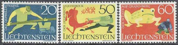 Liechtenstein - M  518-520 Sagor III, 3 kpl **