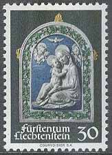 Liechtenstein – M  555 Jul 1971 – Konst – Madonna med Barn, 1 kpl **