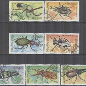Mongoliet – M 2277-2283 Insekter – Skalbaggar, 7 kpl stpl