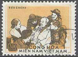 Vietnam Vietcong – M   58 Demokratiska Republiken Vietnam 30 år, märke