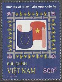 Vietnam – M 3453 Samarbete mellan Vietnam och EU – Flaggor, 1 kpl **