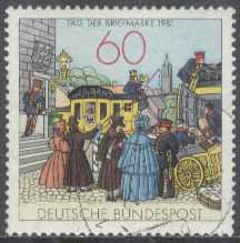 Tyskland – M 1112 Frimärkets Dag 1981 – Poststation 1855, 1 kpl