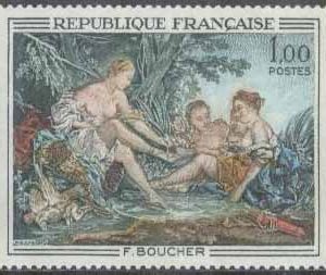 Frankrike – M 1725 Konst av François Boucher, 1 kpl **