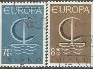 Island – F  441-442 Europa CEPT 1966, 2 kpl