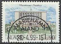 Åland – F   32 Mariehamns stadshus. Bruksfrimärke, 1 kpl