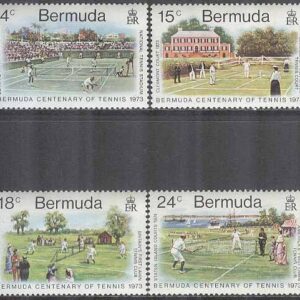 Bermuda – M  293-296 Sport – Tennis på Bermuda 100 år, 4 kpl **