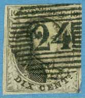 Belgien – M    3 B y Kung Leopold I, 10 C stpl