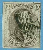 Belgien – M    7 II Kung Leopold I, 10 C stpl
