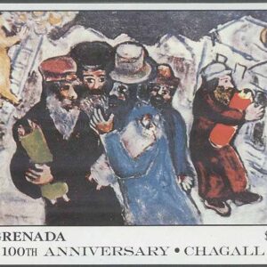 Grenada – M BL 172 Konst – Marc Chagall 100 år, Block **