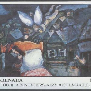 Grenada – M BL 175 Konst – Marc Chagall 100 år, Block **