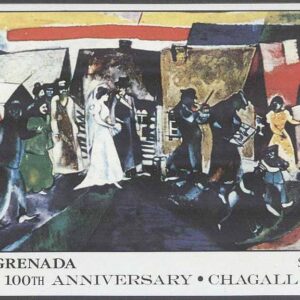 Grenada – M BL 176 Konst – Marc Chagall 100 år, Block **