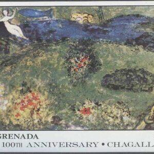 Grenada – M BL 177 Konst – Marc Chagall 100 år, Block **