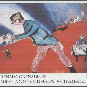 Grenada Grenadines – M BL 122 Konst – Marc Chagall 100 år, Block **
