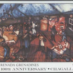 Grenada Grenadines – M BL 126 Konst – Marc Chagall 100 år, Block **