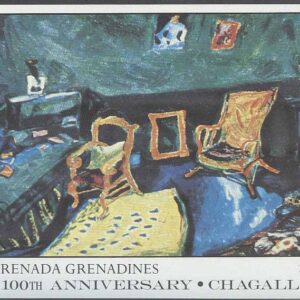 Grenada Grenadines – M BL 129 Konst – Marc Chagall 100 år, Block **