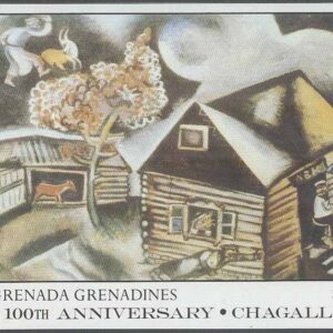Grenada Grenadines – M BL 130 Konst – Marc Chagall 100 år, Block **